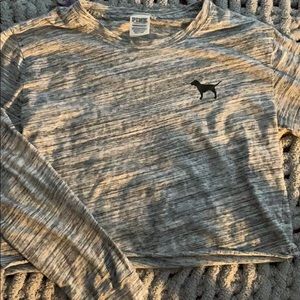 PINK VS long sleeve crop top